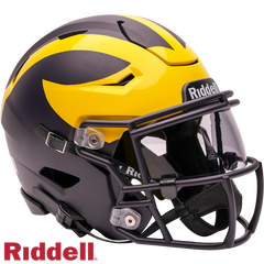 Michigan Wolverines Helmet Riddell Replica Mid-Size MIDI SpeedFlex Style