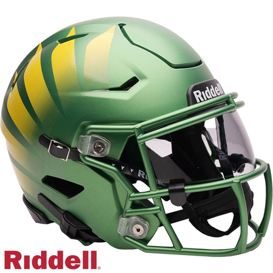 Oregon Ducks Helmet Riddell Replica Mid-Size MIDI SpeedFlex Style Green Wing