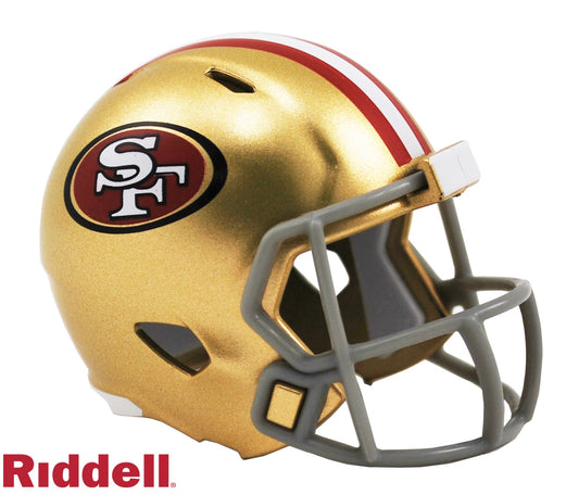 San Francisco 49ers Helmet Riddell Pocket Pro Speed Style
