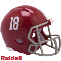 Alabama Crimson Tide Helmet Riddell Pocket Pro Speed Style #18 Periodic Restock