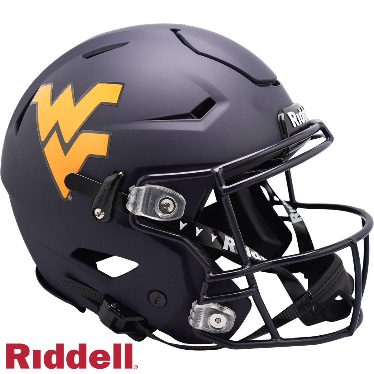 West Virginia Mountaineers Helmet Riddell Authentic Full Size