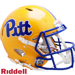 Pittsburgh Panthers Helmet Riddell Authentic Full Size Speed Style Gold - Special Order