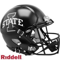 Iowa State Cyclones Helmet Riddell Authentic Full Size Speed Style Satin Black - Special Order