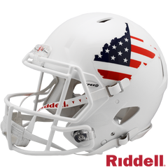 West Virginia Mountaineers Helmet Riddell Authentic Full Size Speed Style Stars and Strips - Special Order