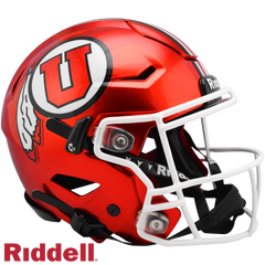 Utah Utes Helmet Riddell Authentic Full Size SpeedFlex Style Red - Special Order
