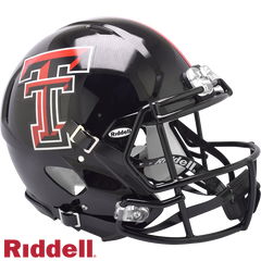 Texas Tech Red Raiders Helmet Riddell Authentic Full Size SpeedFlex Style Black - Special Order