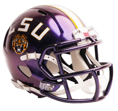 LSU Tigers Helmet Riddell Replica Mini Speed Style Lucid Purple
