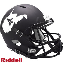 West Virginia Mountaineers Helmet Riddell Replica Full Size Speed Style Coal Rush - Special Order