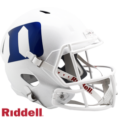 Duke Blue Devils Helmet Riddell Replica Full Size Speed Style White - Special Order