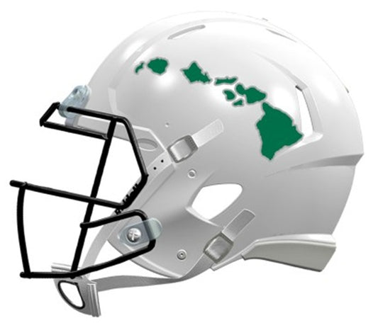 Hawaii Warriors Helmet Riddell Replica Mini Speed Style White