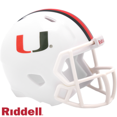 Miami Hurricanes Helmet Riddell Pocket Pro Speed Style Periodic Restock