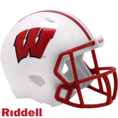 Wisconsin Badgers Helmet Riddell Pocket Pro Speed Style Periodic Restock