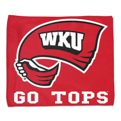 Western Kentucky Hilltoppers Towel 15x18 Rally Style Full Color Special Order