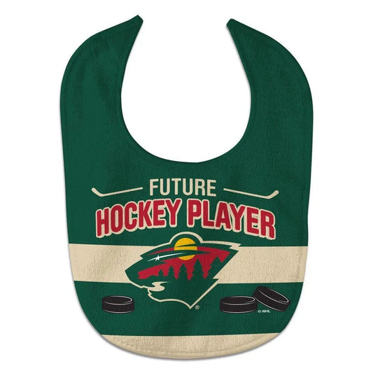 Minnesota Wild Baby Bib All Pro Style Future Hockey Player Design