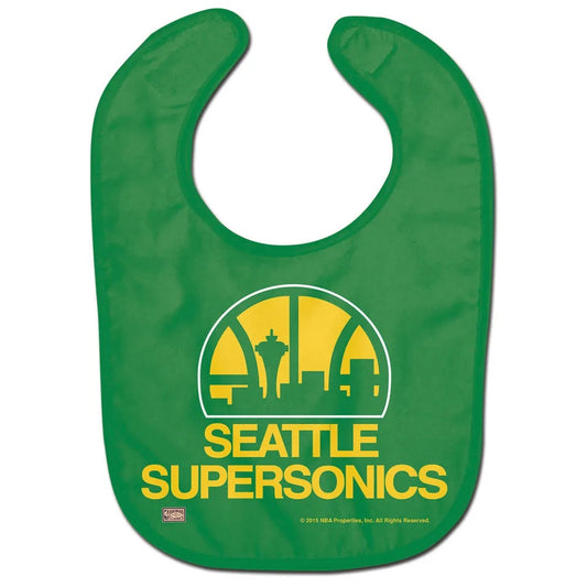 Oklahoma City Thunder Baby Bib All Pro Style Seattle Supersonics Throwback - Special Order