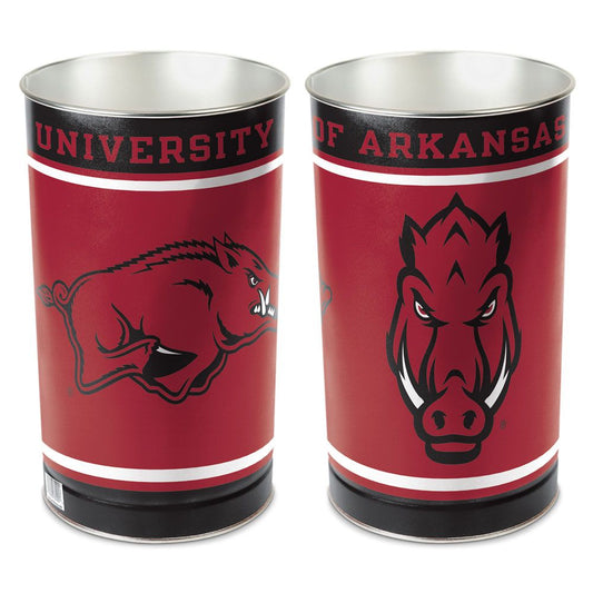 Arkansas Razorbacks Wastebasket 15 Inch - Periodic Restock