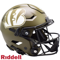 Cincinnati Bengals Helmet Riddell Authentic Full Size SpeedFlex Style Salute To Service 2022