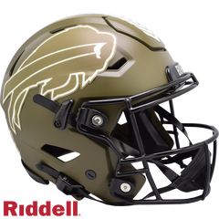 Buffalo Bills Helmet Riddell Authentic Full Size SpeedFlex Style Salute To Service 2022