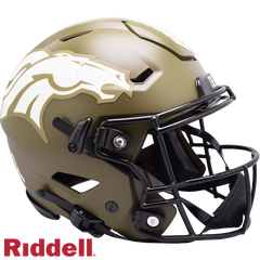Denver Broncos Helmet Riddell Authentic Full Size SpeedFlex Style Salute To Service 2022