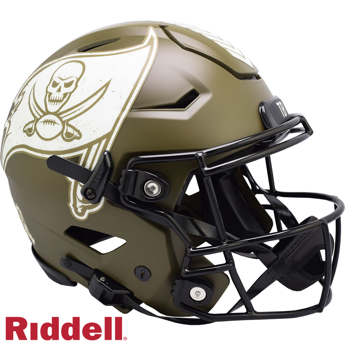 Tampa Bay Buccaneers Helmet Riddell Authentic Full Size SpeedFlex Style Salute To Service 2022