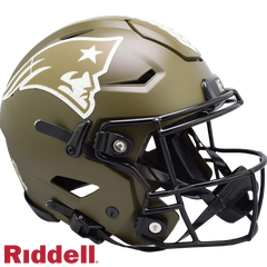 New England Patriots Helmet Riddell Authentic Full Size SpeedFlex Style Salute To Service 2022