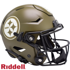 Pittsburgh Steelers Helmet Riddell Authentic Full Size SpeedFlex Style Salute To Service 2022