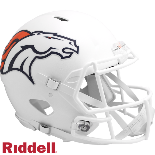 Denver Broncos Helmet Riddell Authentic Full Size Speed Style On-Field Alternate 2024