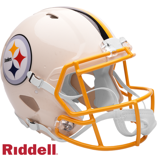 Pittsburgh Steelers Helmet Riddell Authentic Full Size Speed Style Retro Collection