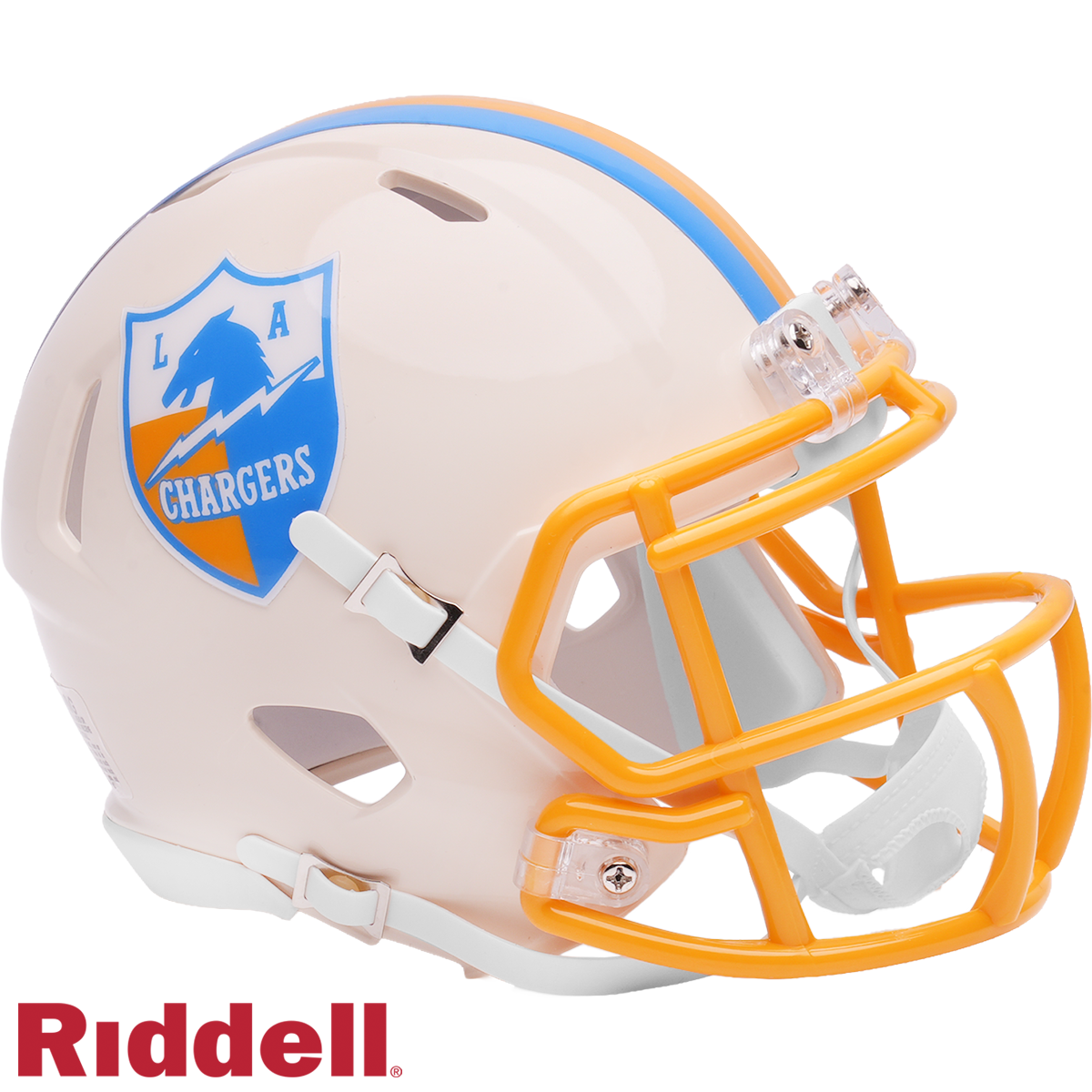 Los Angeles Chargers Helmet Riddell Replica Full Size Speed Style Retro Collection