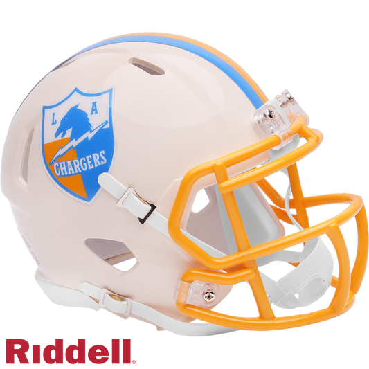 Los Angeles Chargers Helmet Riddell Replica Full Size Speed Style Retro Collection