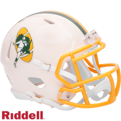Green Bay Packers Helmet Riddell Replica Full Size Speed Style Retro Collection