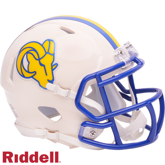 Los Angeles Rams Helmet Riddell Replica Full Size Speed Style Retro Collection