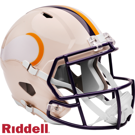 Minnesota Vikings Helmet Riddell Replica Full Size Speed Style Retro Collection
