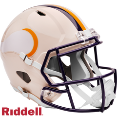 Minnesota Vikings Helmet Riddell Replica Full Size Speed Style Retro Collection