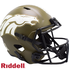 Denver Broncos Helmet Riddell Replica Full Size Speed Style Salute To Service 2022