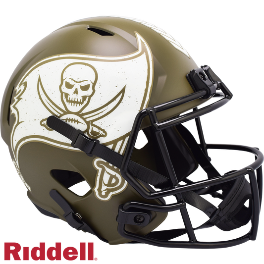 Tampa Bay Buccaneers Helmet Riddell Replica Full Size Speed Style Salute To Service 2022