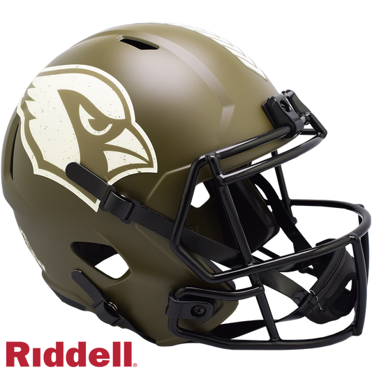 Arizona Cardinals Helmet Riddell Replica Full Size Speed Style Salute To Service 2022