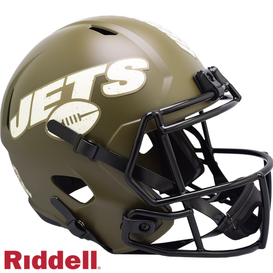 New York Jets Helmet Riddell Replica Full Size Speed Style Salute To Service 2022