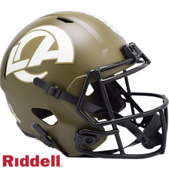 Los Angeles Rams Helmet Riddell Replica Full Size Speed Style Salute To Service 2022