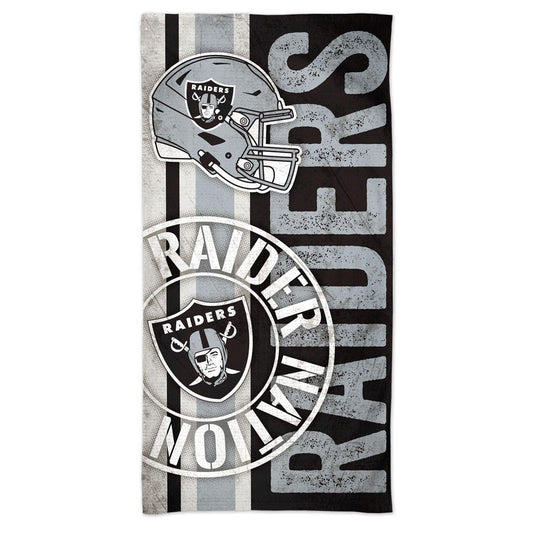 Las Vegas Raiders Beach Towel 30x60 Spectra Retro Design - Special Order