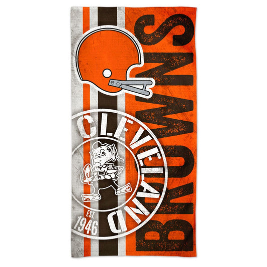 Cleveland Browns Beach Towel 30x60 Spectra Retro Design - Special Order