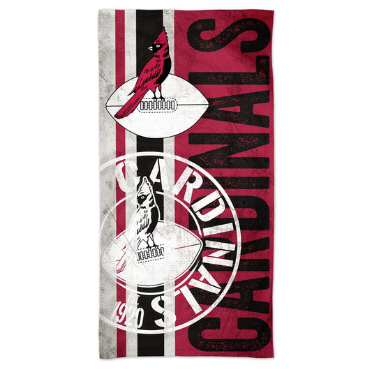 Arizona Cardinals Beach Towel 30x60 Spectra Retro Design - Special Order