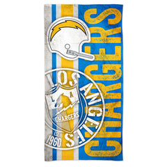 Los Angeles Chargers Beach Towel 30x60 Spectra Retro Design - Special Order