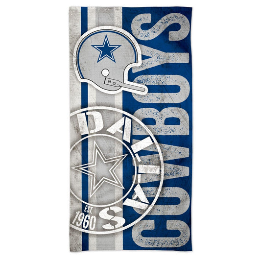 Dallas Cowboys Beach Towel 30x60 Spectra Retro Design - Special Order
