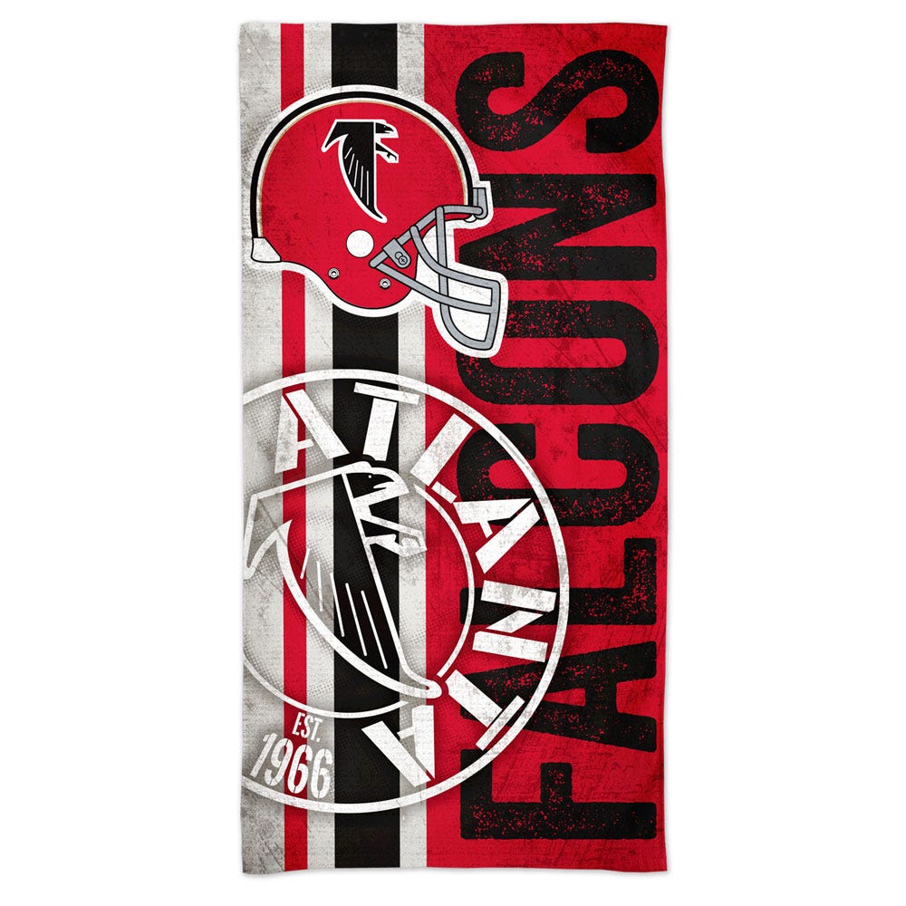 Atlanta Falcons Beach Towel 30x60 Spectra Retro Design - Special Order
