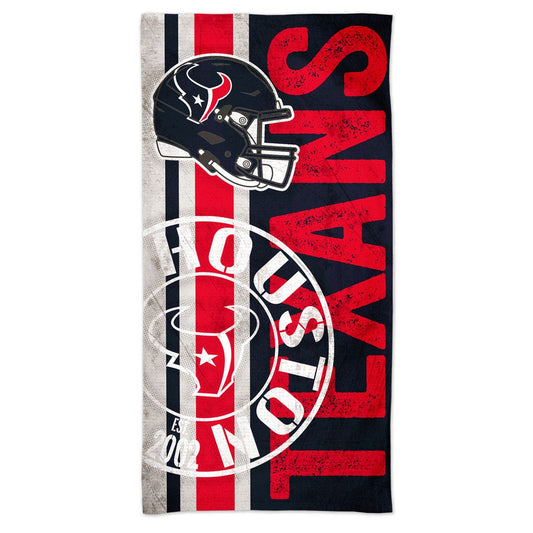 Houston Texans Beach Towel 30x60 Spectra Retro Design - Special Order