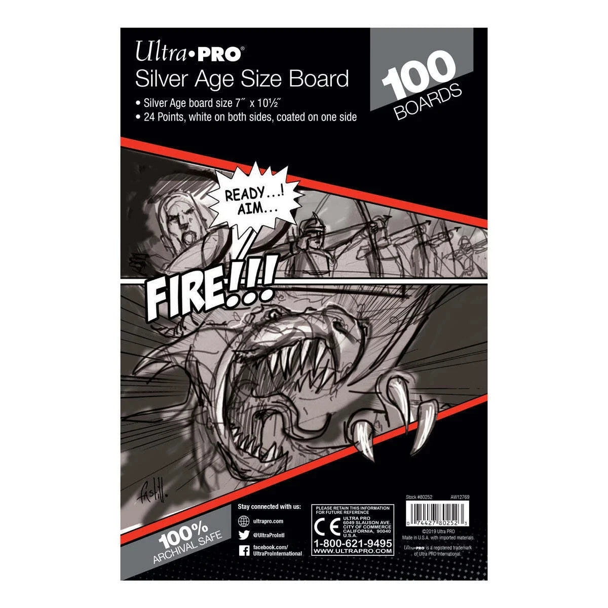Boards - Silver 7 1/8" x 10 1/2" (100 per pack)