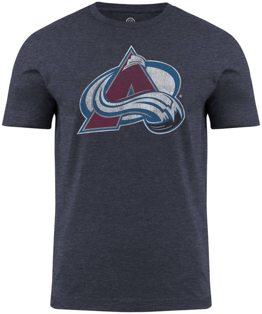 Colorado Avalanche NHL Distressed Logo Charcoal T-Shirt