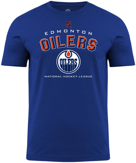 Edmonton Oilers NHL Bevel Royal Blue T-Shirt