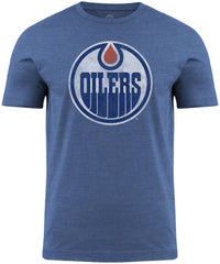 Edmonton Oilers NHL Distressed Logo Royal Blue T-Shirt